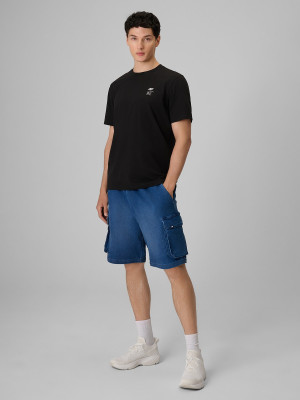 4F Spodenki casual cargo męskie - denim