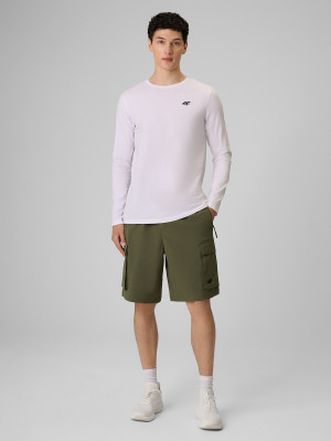 4F Spodenki casual cargo męskie - khaki