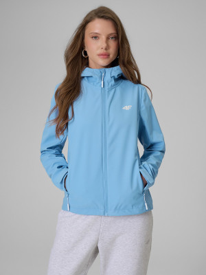 4F Kurtka softshell wiatroodporna membrana 5000 damska - niebieska