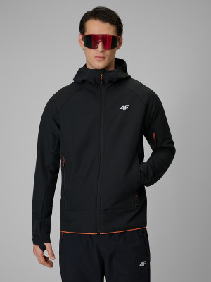 4F Kurtka softshell wiatroodporna męska - czarna