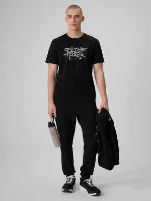 4F Spodnie dresowe joggery męskie - czarne