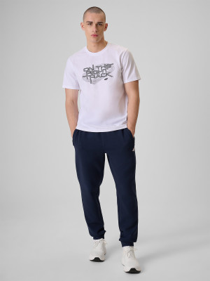 4F Spodnie dresowe joggery męskie - granatowe