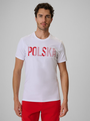 4F Koszulka kibica męska - biała