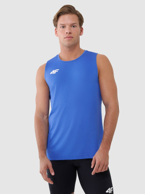 4F Tank top treningowy szybkoschnący męski - niebieski