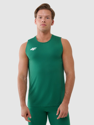 4F Tank top treningowy szybkoschnący męski - zielony
