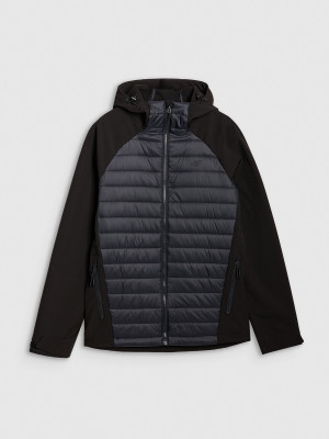 4F Kurtka softshell wiatroodporna membrana 5000 męska - czarna