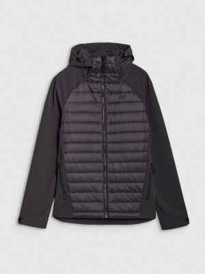 4F Kurtka softshell wiatroodporna membrana 5000 męska - szara