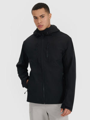 4F Kurtka softshell wiatroodporna membrana 8000 męska - czarna