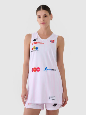 4F Koszulka meczowa replika domowa z sezonu 2024/25 damska 4F x KS Basket 25 Bydgoszcz - multikolor