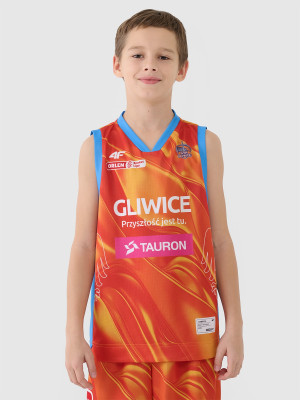 4F Koszulka meczowa replika domowa z sezonu 2024/25 dziecięca 4F x GTK Gliwice - multikolor