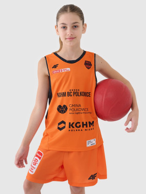 4F Koszulka meczowa replika domowa z sezonu 2024/25 dziecięca 4F x MKS Polkowice - multikolor