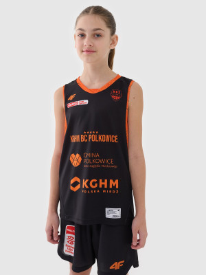 4F Koszulka meczowa replika wyjazdowa z sezonu 2024/25 dziecięca 4F x MKS Polkowice - multikolor