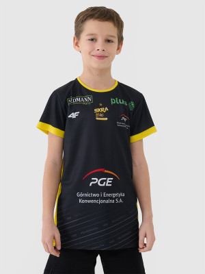 4F Koszulka meczowa replika wyjazdowa z sezonu 2024/25 dziecięca 4F x PGE GiEK Skra Bełchatów - multikolor