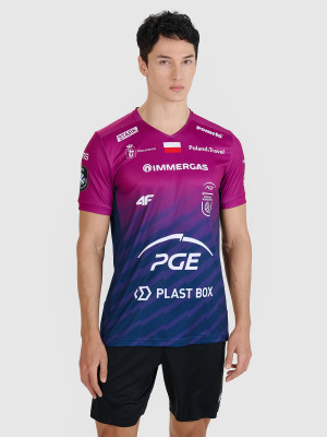 4F Koszulka meczowa replika wyjazdowa Liga Mistrzów CEV z sezonu 2024/25 męska 4F x Projekt Warszawa - multikolor