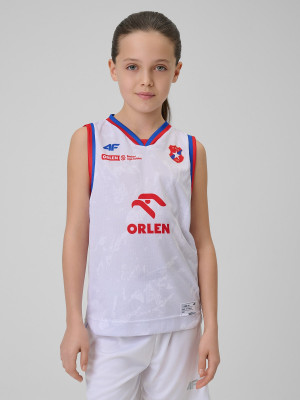 4F Koszulka meczowa replika domowa z sezonu 2025/26 dziecięca 4F x Wisła Kraków - biała