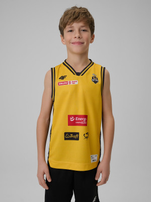 4F Koszulka meczowa replika domowa z sezonu 2025/26 dziecięca 4F x Trefl Sopot - żółta