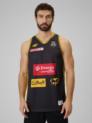 4F Koszulka meczowa replika wyjazdowa z sezonu 2025/26 męska 4F x Trefl Sopot - czarna