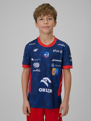 4F Koszulka meczowa replika wyjazdowa z sezonu 2025/26 dziecięca 4F x ZAKSA Kędzierzyn-Koźle - granatowa
