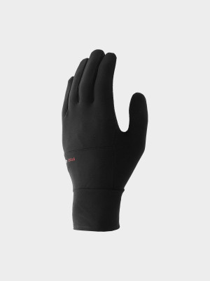 4F Rękawiczki dzianinowe Touch Screen uniseks - czarne