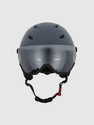 4F Kask narciarski z goglami uniseks - szary