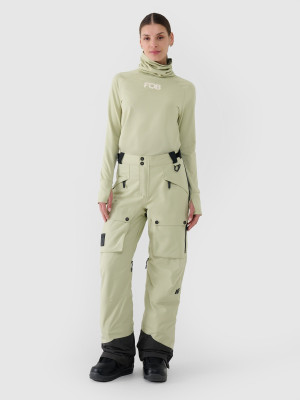 4F Spodnie snowboardowe membrana 10000 damskie - oliwkowe/khaki