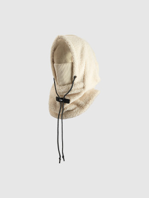 4F Kaptur sherpa - biały