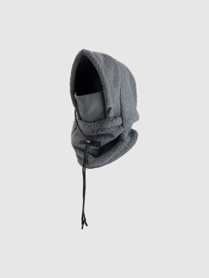 4F Kaptur sherpa - szary