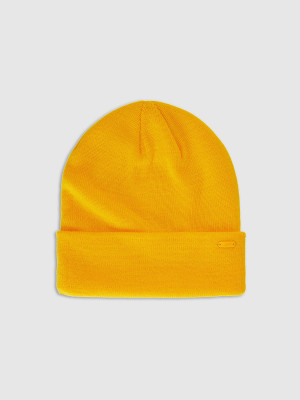 4F Czapka beanie uniseks - pomarańczowa