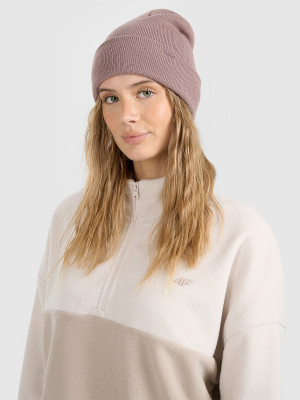 4F Czapka beanie uniseks - brązowa