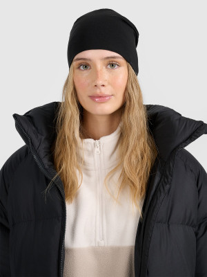 4F Czapka beanie uniseks - czarna