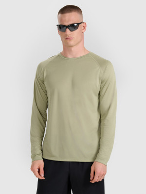 4F Longsleeve do biegania szybkoschnący męski - oliwkowa