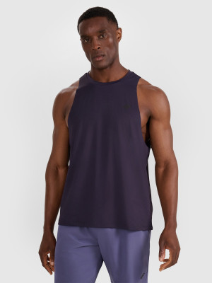 4F Tank top treningowy szybkoschnący męski - granatowy