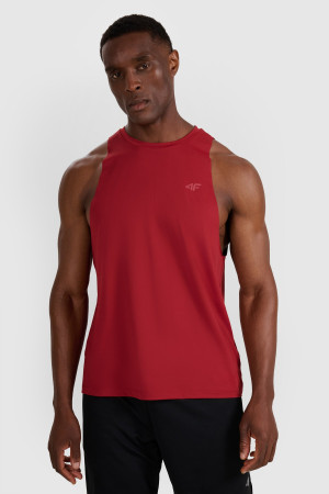 4F Tank top treningowy szybkoschnący męski - czerwony
