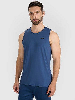 4F Tank top treningowy szybkoschnący męski - granatowy