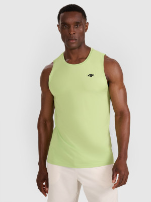 4F Tank top treningowy szybkoschnący męski - zielony
