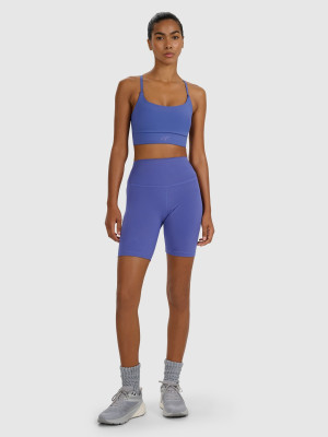 4F Legginsy kolarki treningowe damskie - granatowe