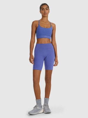 4F Legginsy kolarki treningowe damskie - granatowe