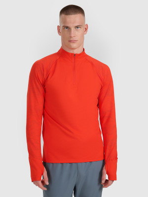 4F Bluza do biegania regular szybkoschnąca męska - czerwona