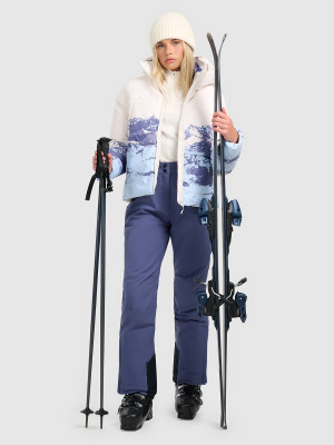 Pantaloni de schi membrana 5000 pentru femei - bleumarin
