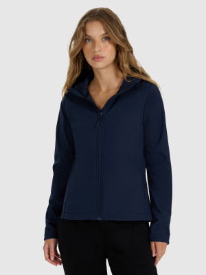 4F Kurtka softshell wiatroodporna membrana 5000 damska - granatowa
