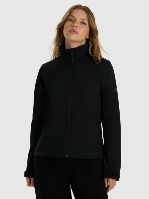 4F Kurtka softshell wiatroodporna membrana 5000 damska - czarna