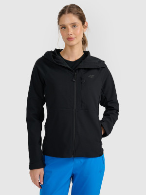 4F Kurtka softshell wiatroodporna membrana 10000 damska - czarna