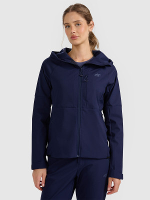 4F Kurtka softshell wiatroodporna membrana 10000 damska - granatowa