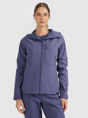 4F Kurtka softshell wiatroodporna membrana 10000 damska - granatowa