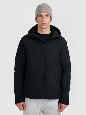 4F Kurtka softshell wiatroodporna membrana 5000 męska - czarna