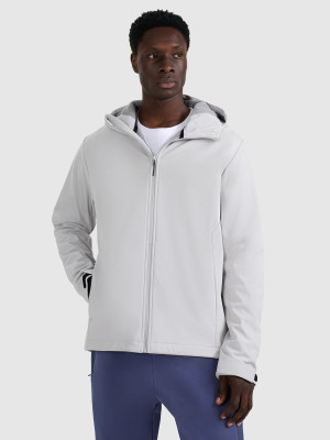 4F Kurtka softshell wiatroodporna membrana 5000 męska - szary