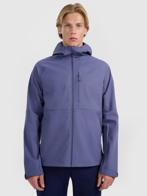 4F Kurtka softshell wiatroodporna membrana 10000 męska - granatowa