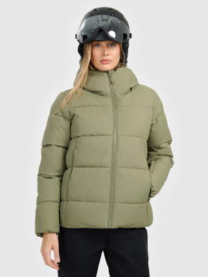 4F Kurtka narciarska membrana 5000 damska - khaki