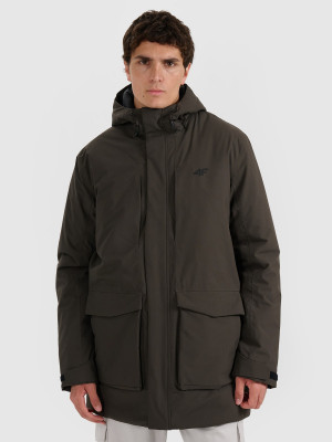 4F Parka przejściowa membrana 8000 męska - oliwkowa/khaki