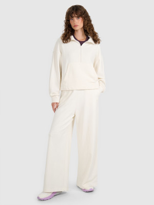 4F Pantaloni de trening cu craci largi pentru femei - bej